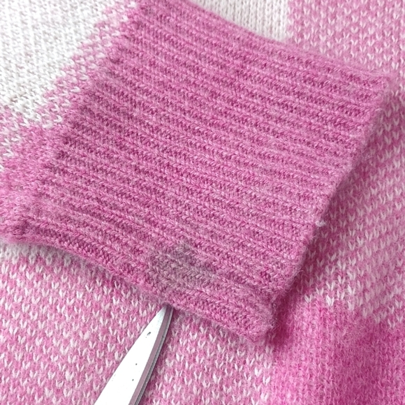 The Cashmere Project Preppy Plaid 100% Cashmere Sz XS Crewneck Sweater - Picture 12 of 12